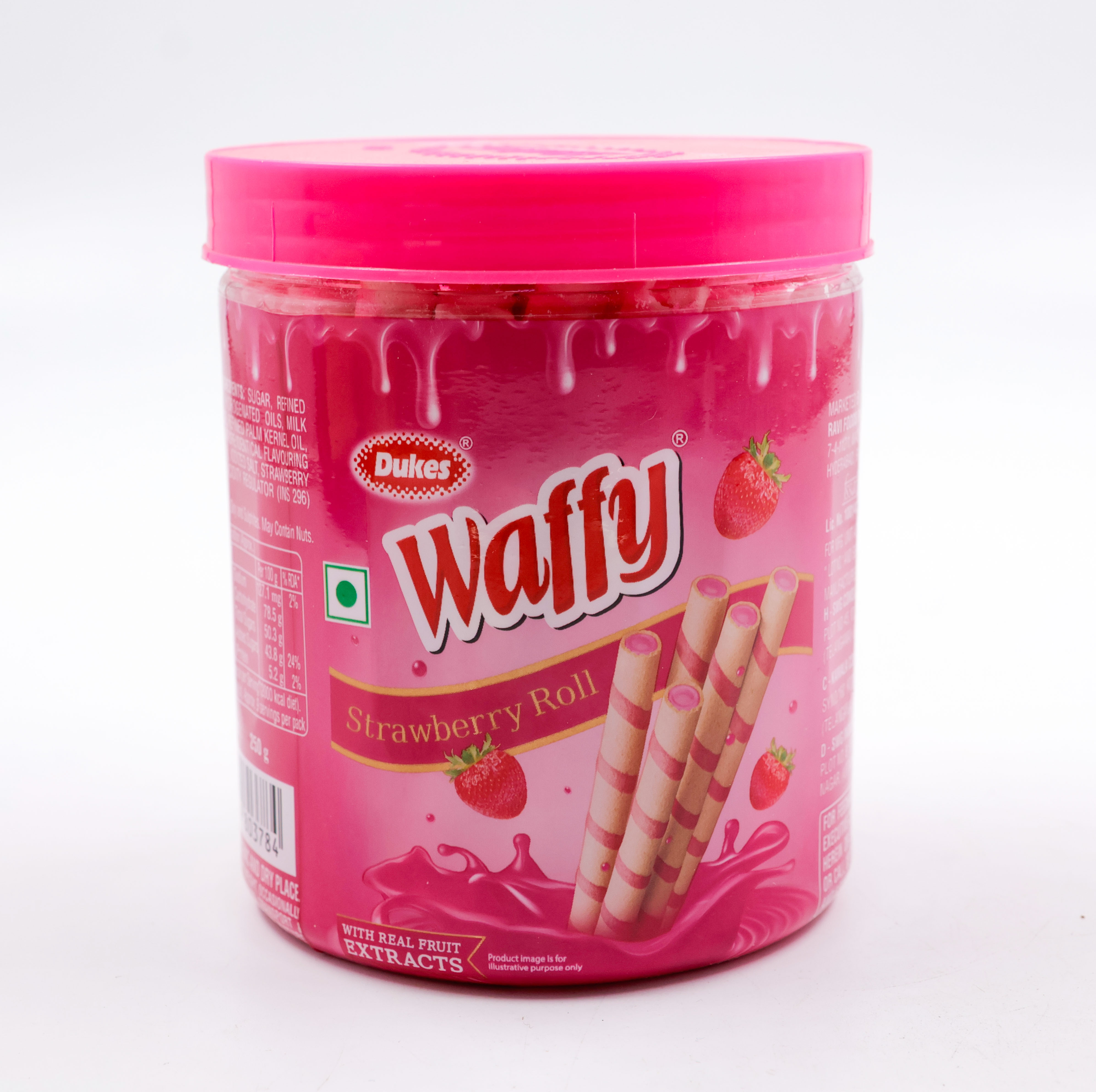 Dukes Wafers Roll Strawberry 150 g